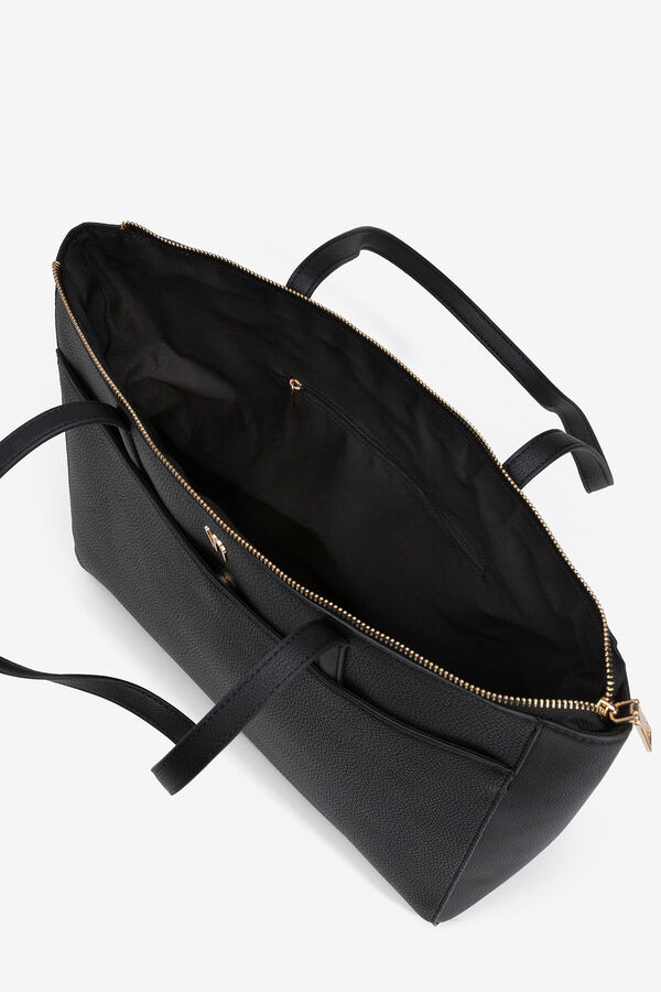 Vilanova Bolso Shopper con Bolsillo Negro