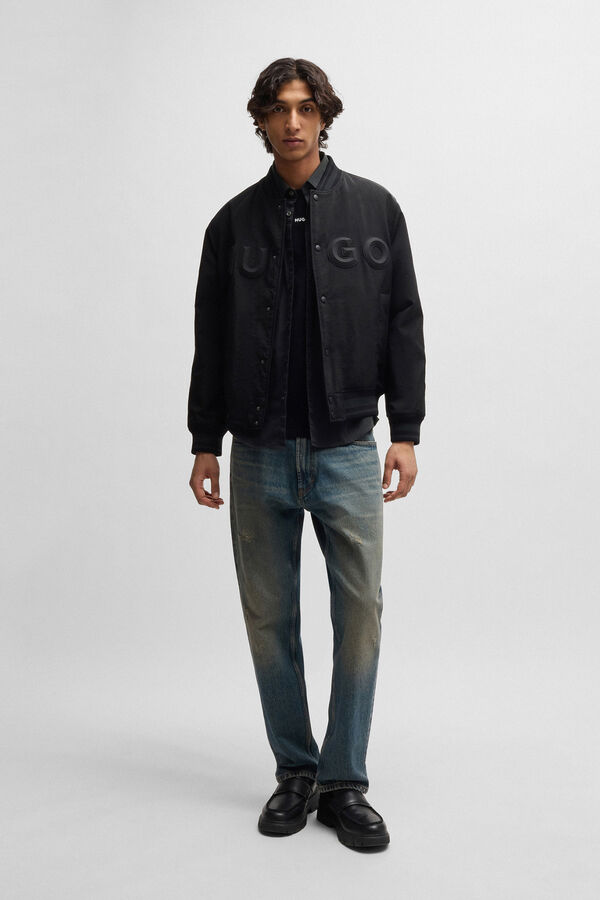 HUGO Camisa de manga larga Black