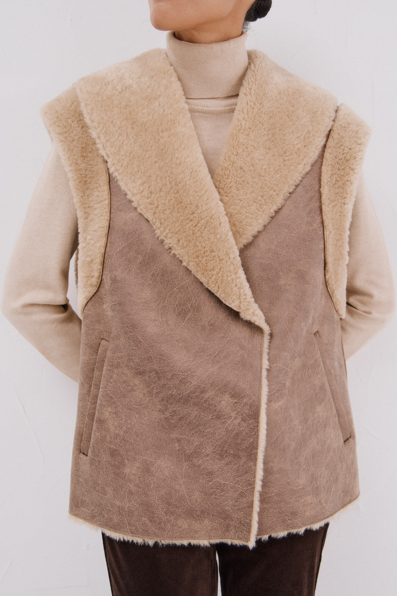 Cortefiel Chaleco efecto doble faz