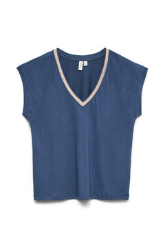 Vero Moda Camiseta detalle l&uacute;rex