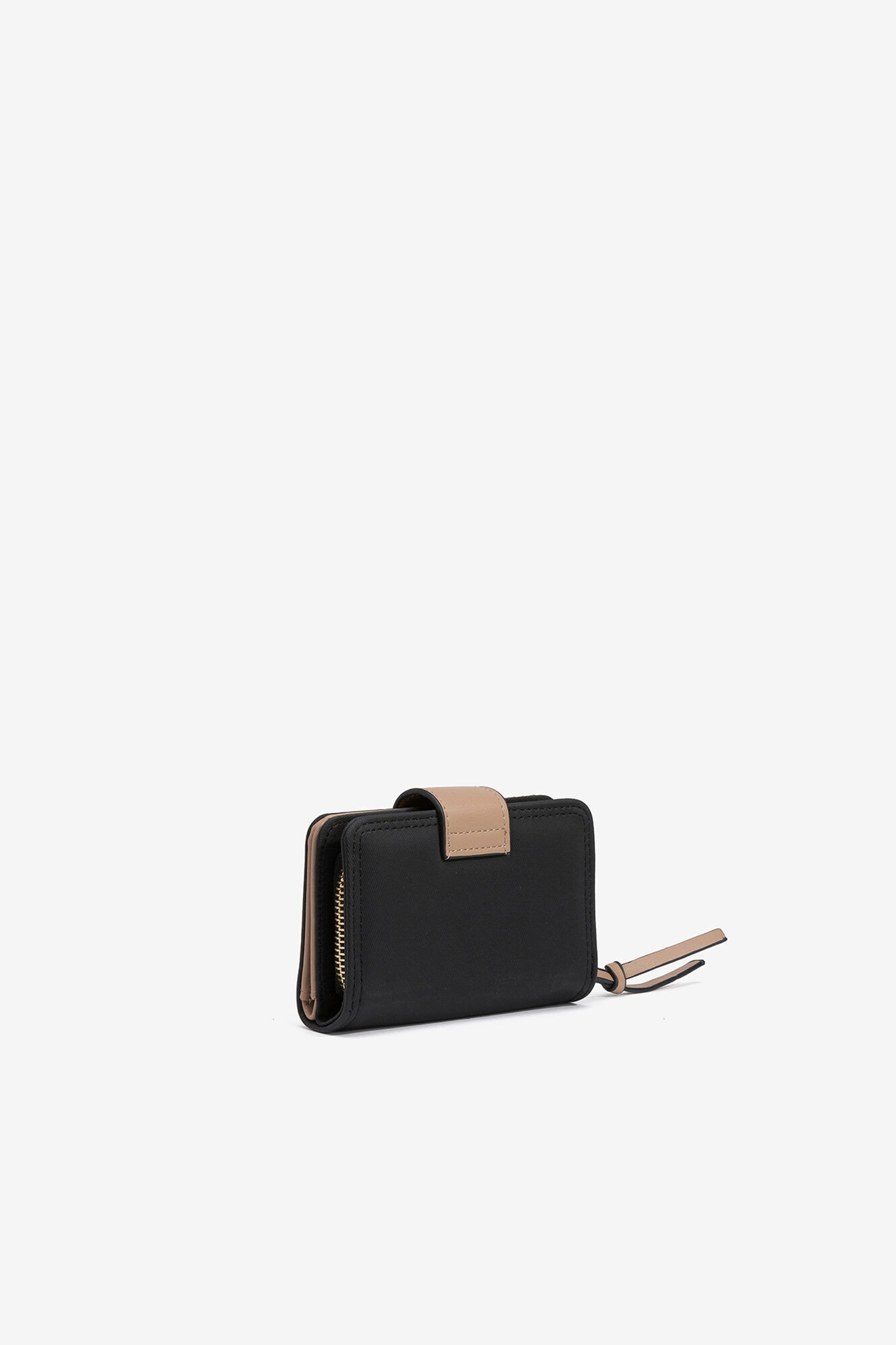 Vilanova Carteira efeito nylon bicolor