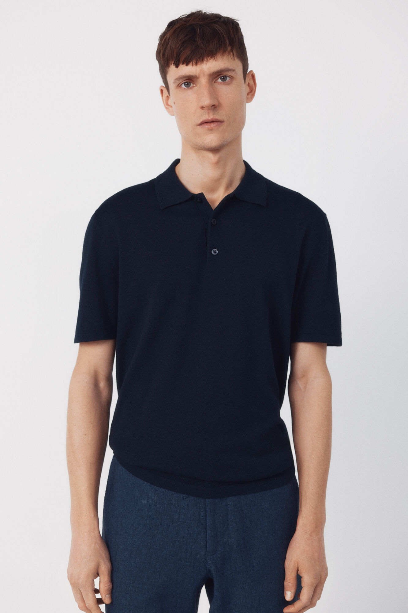 Cortefiel Jersey polo manga corta algod&oacute;n