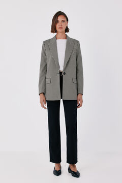 Cortefiel Blazer mujer de tejido de cuadros