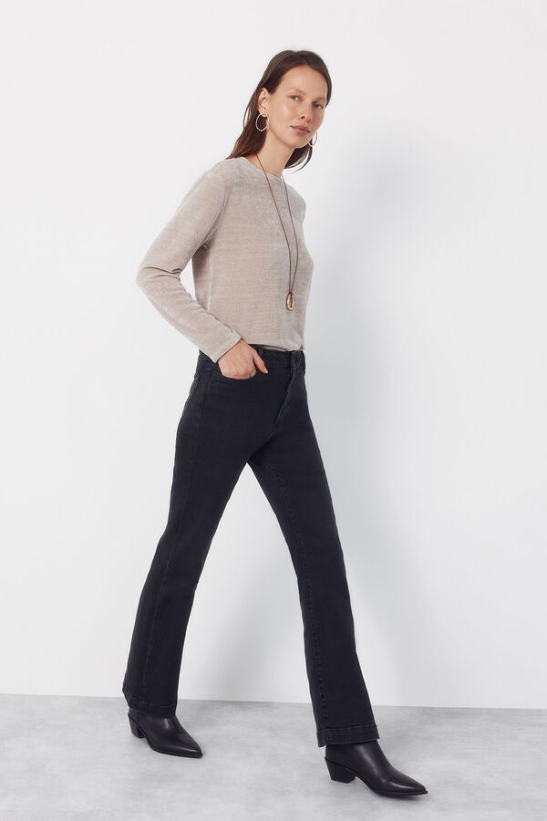 Cortefiel Jeans Bootcut Negro