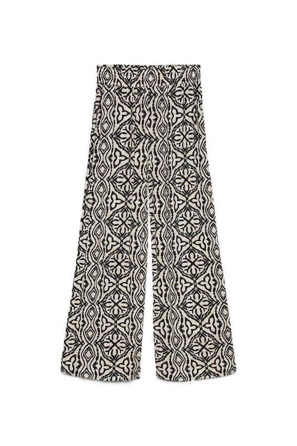 Vero Moda Pantal&oacute;n fluido con cintura el&aacute;stica Gris