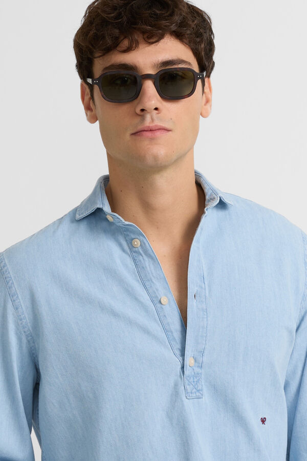 Silbon Polera warm jeans Azul