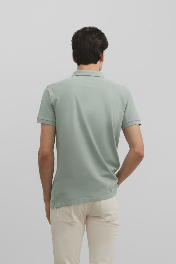 Silbon Polo clasico liso Verde