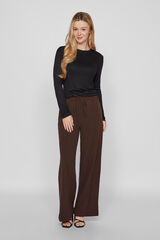 Vila Long-sleeved thermal T-shirt Black