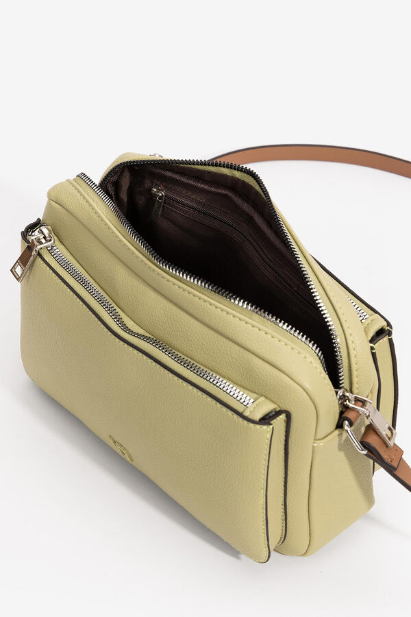 Vilanova Crossbody bag with three compartments Yellow