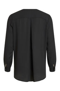 Vila Top de mujer de manga larga con escote en pico