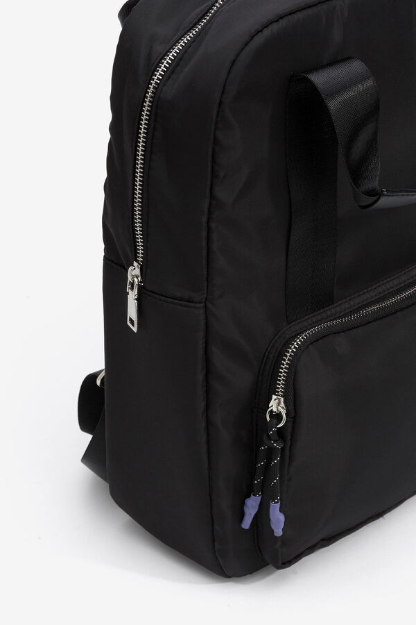 Vilanova Padded nylon backpack Black