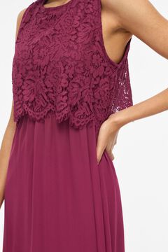 Vila Vestido largo con encaje de fiesta