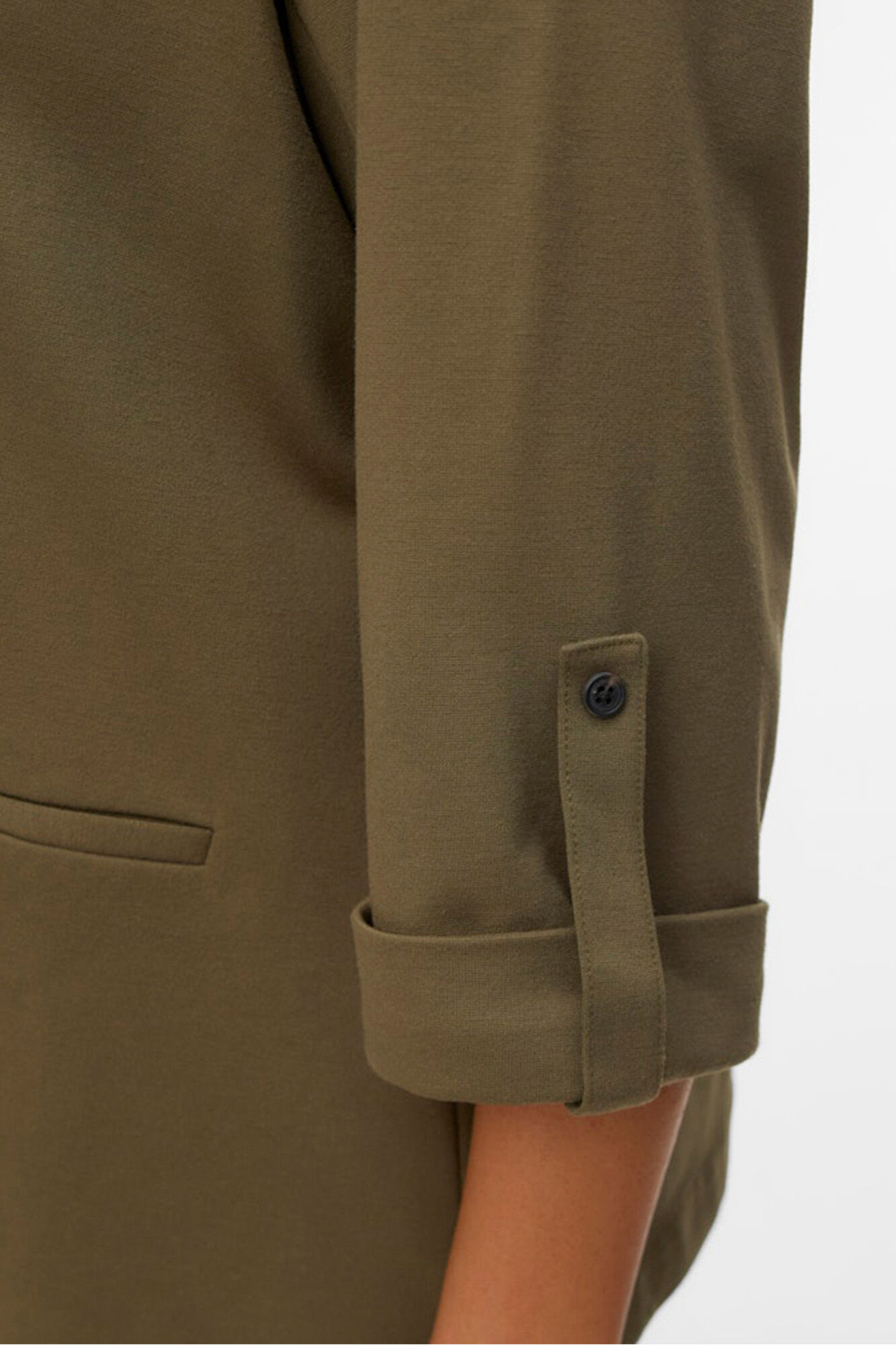 Vero Moda Curve Blazer feminino aberto com lapela grande