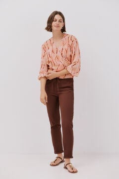 Cortefiel Blusa decote bico