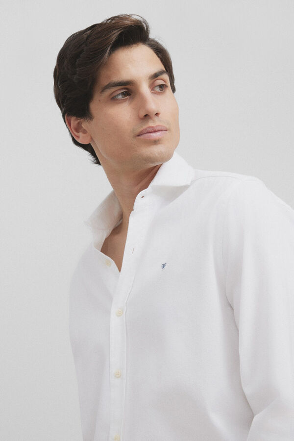 Silbon Silbon structure casual shirt White