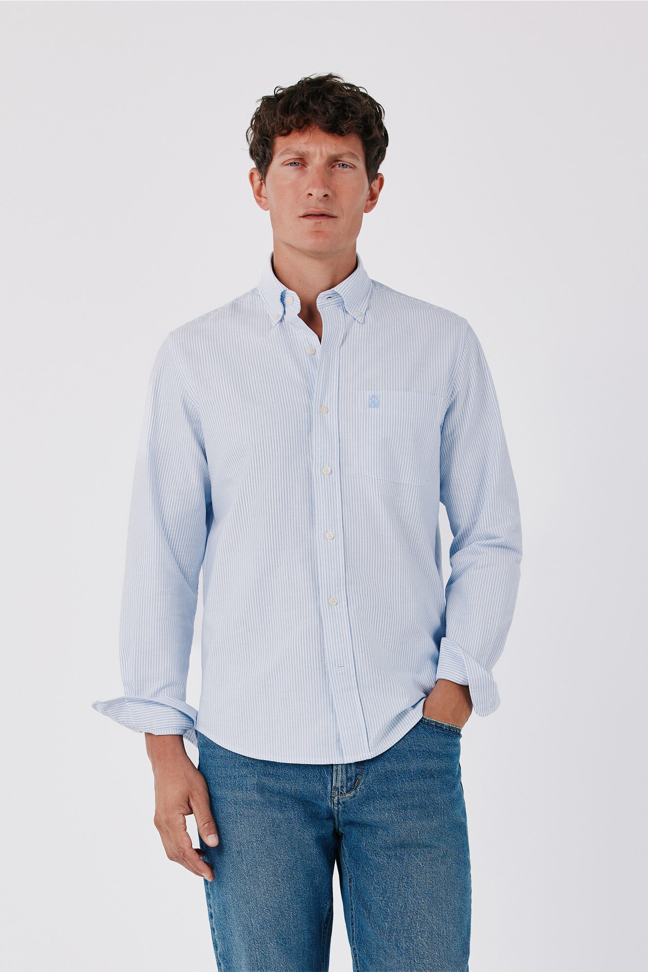 Cortefiel Camisa Oxford raya candela