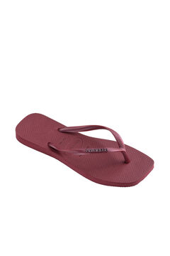 Havaianas Slim Square Logo Metallic Vermelho