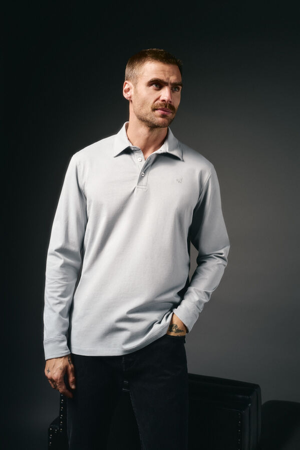 OOTO Long-handed polo Grey