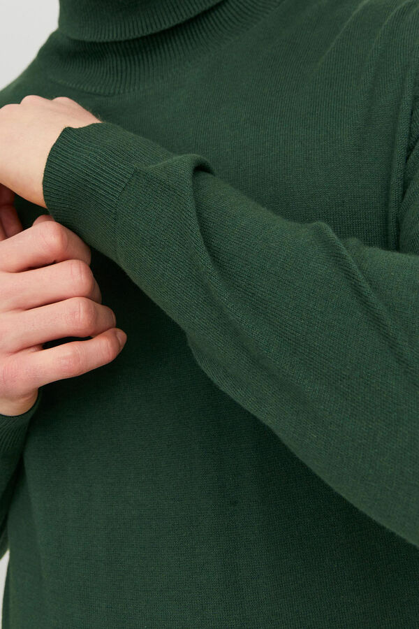 Jack & Jones Essential polo neck jumper Green