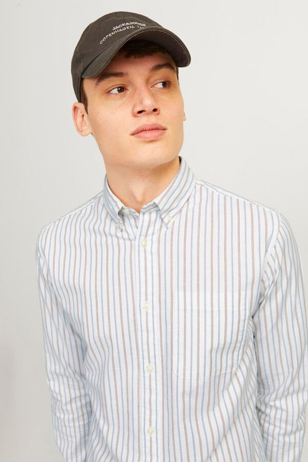 Jack & Jones Slim fit oxford shirt Printed white