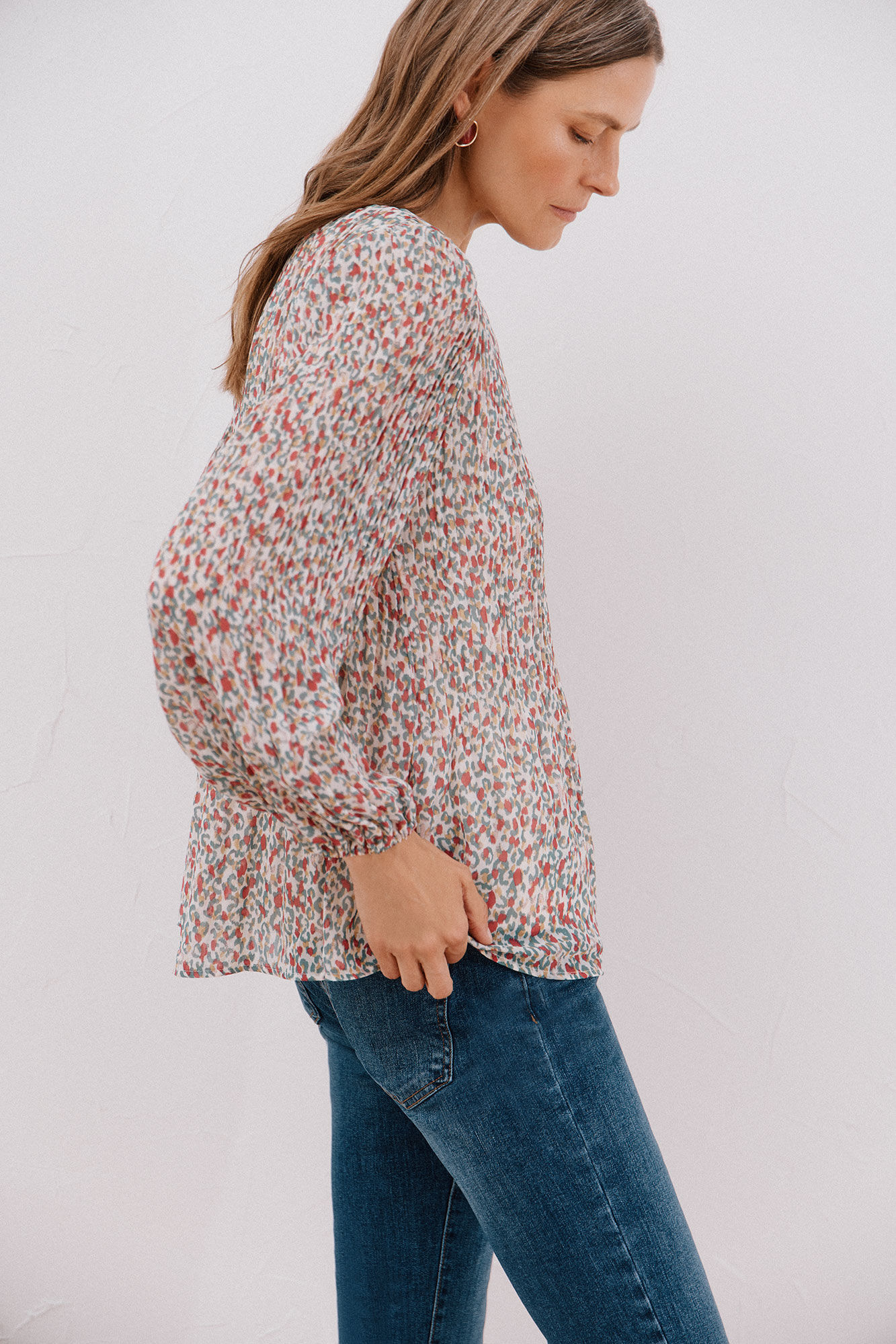 Cortefiel Blusa plissada