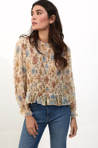 Slowlove Top gomas el&aacute;sticas estampado