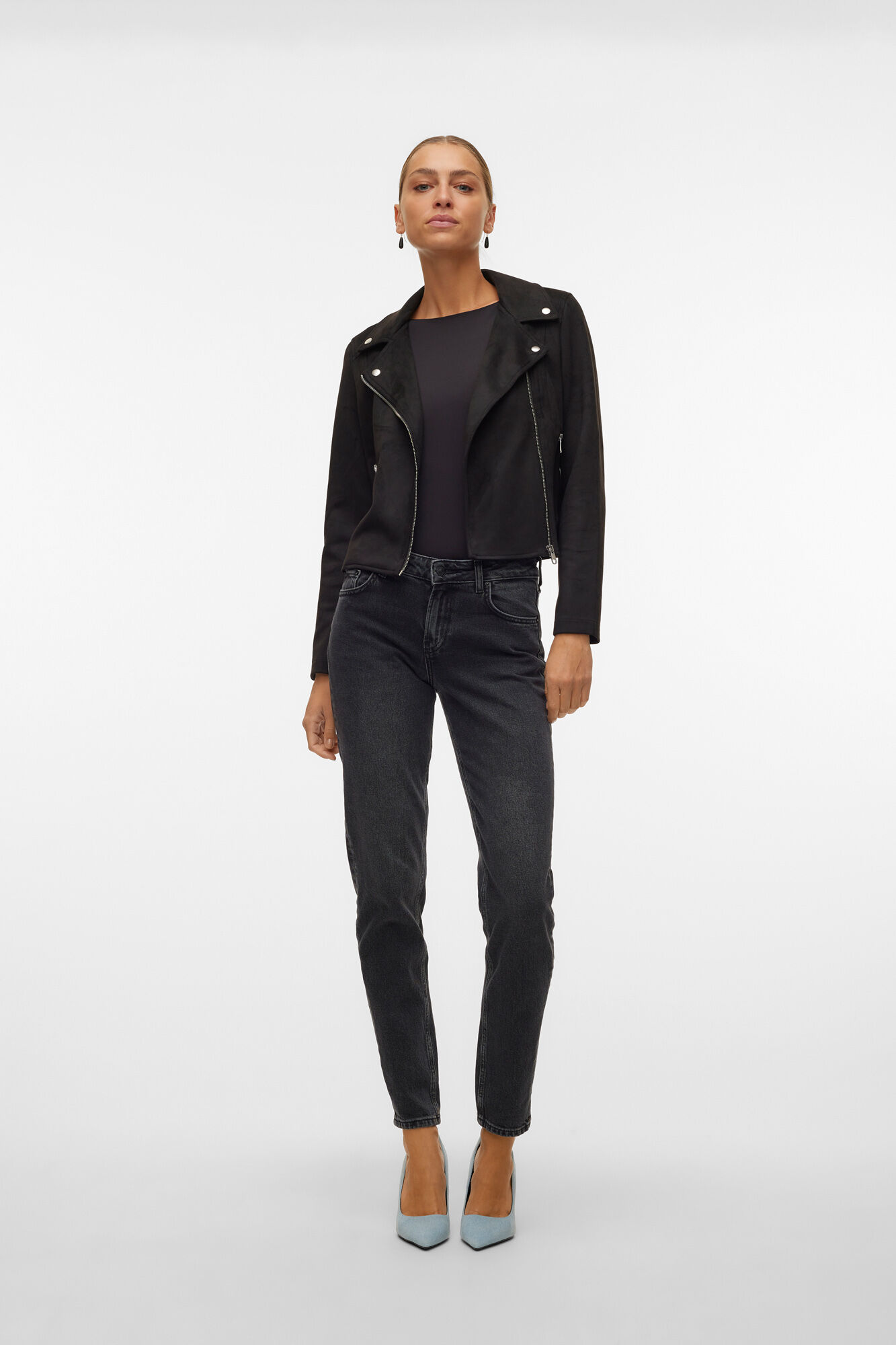 Vero Moda Cazadora de ante con tachuelas