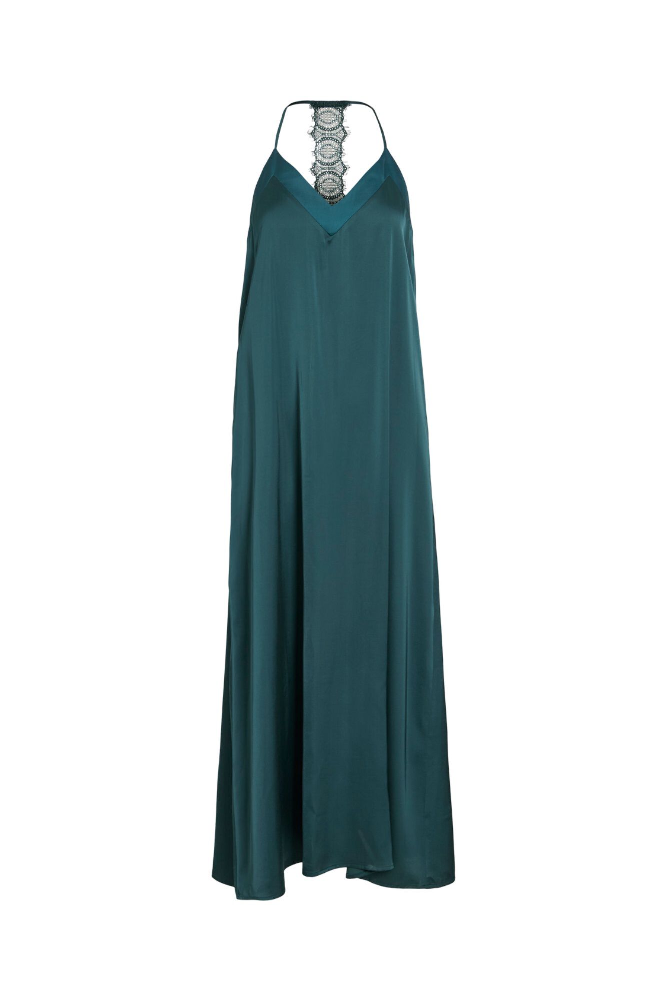 Vila Vestido largo de tirantes con encaje