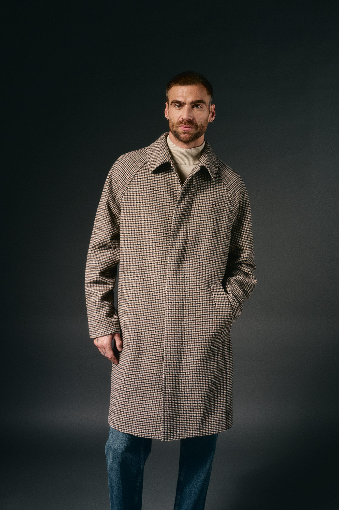 OOTO Sobretudo xadrez ingl&ecirc;s