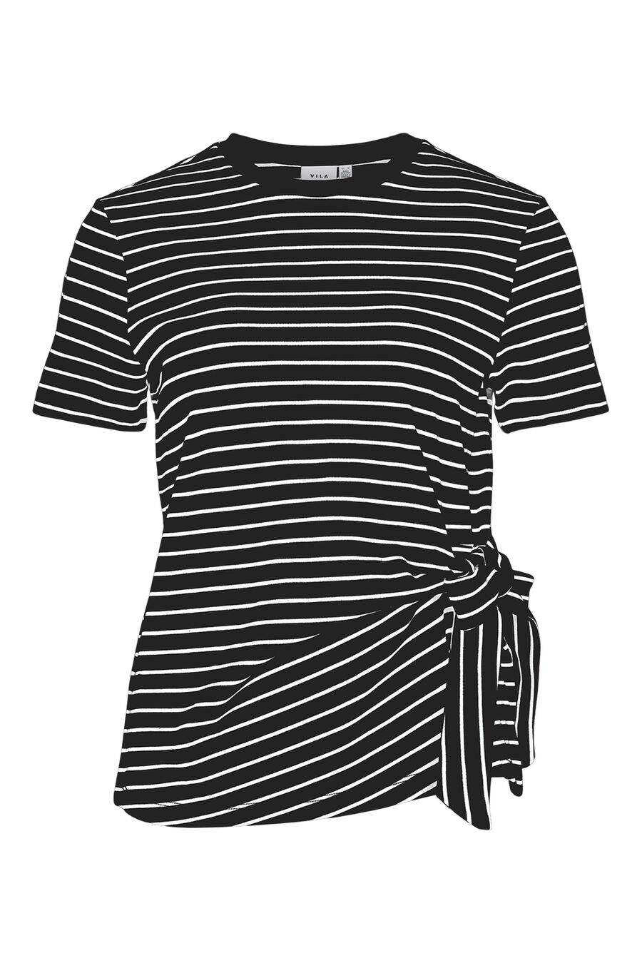 Camiseta con lazada de algodón orgánico