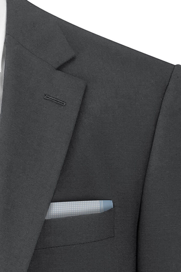 HUGO Pa&ntilde;uelo de bolsillo seda Azul