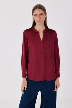 Cortefiel Blusa polera satinada