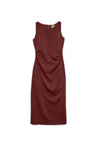 Vero Moda Vestido largo con costuras fruncidas