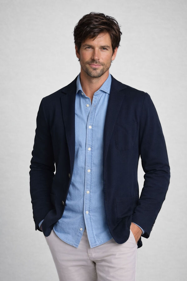 Cloking Chaqueta Piqu&eacute; Singapore Azul marino