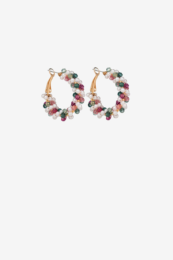 Vilanova Medium earrings with appliqu&eacute; embellishments Gold