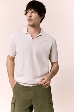OOTO Polo de punto estructura manga corta