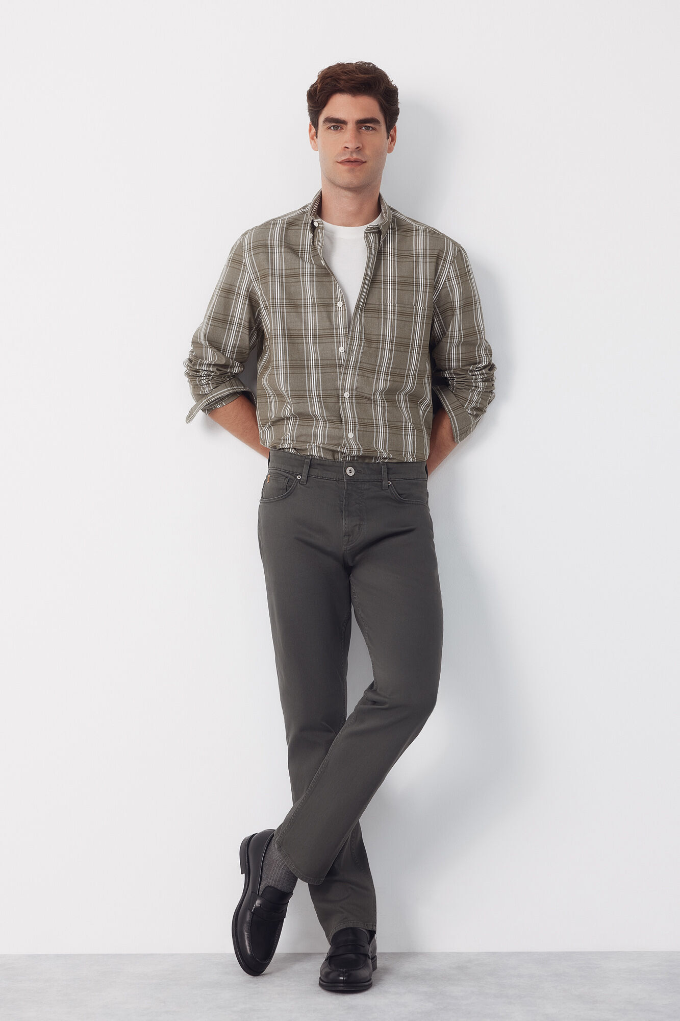 Cortefiel Cal&ccedil;as 5 bolsos cor regular fit