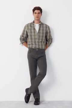 Cortefiel Pantal&oacute;n 5 bolsillos color regular fit