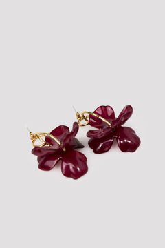 Cortefiel Brincos de argola com flor