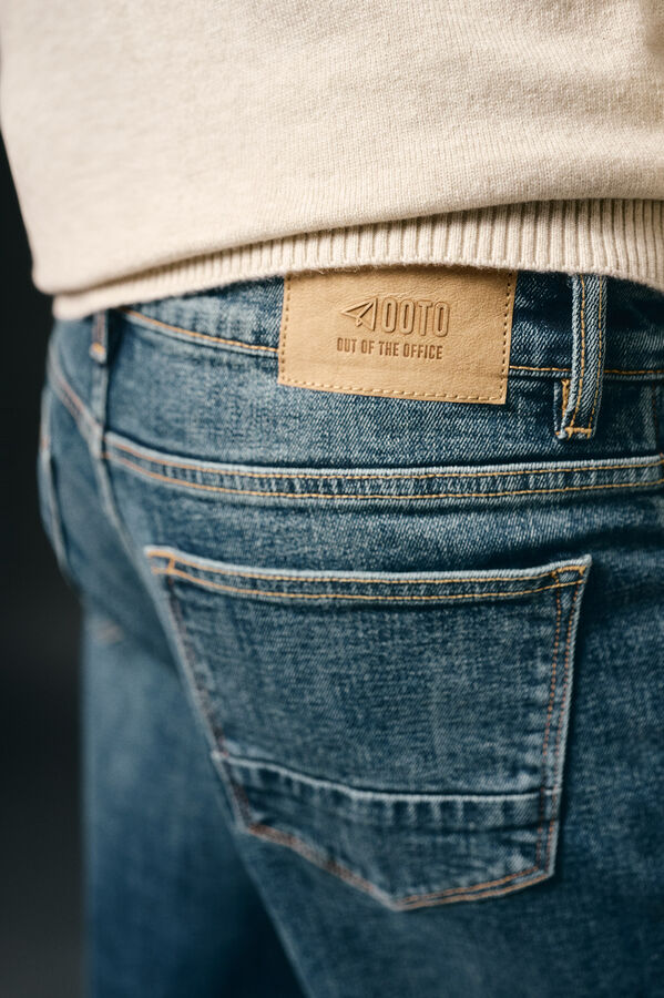 OOTO Pantal&oacute;n vaquero straight fit Azul