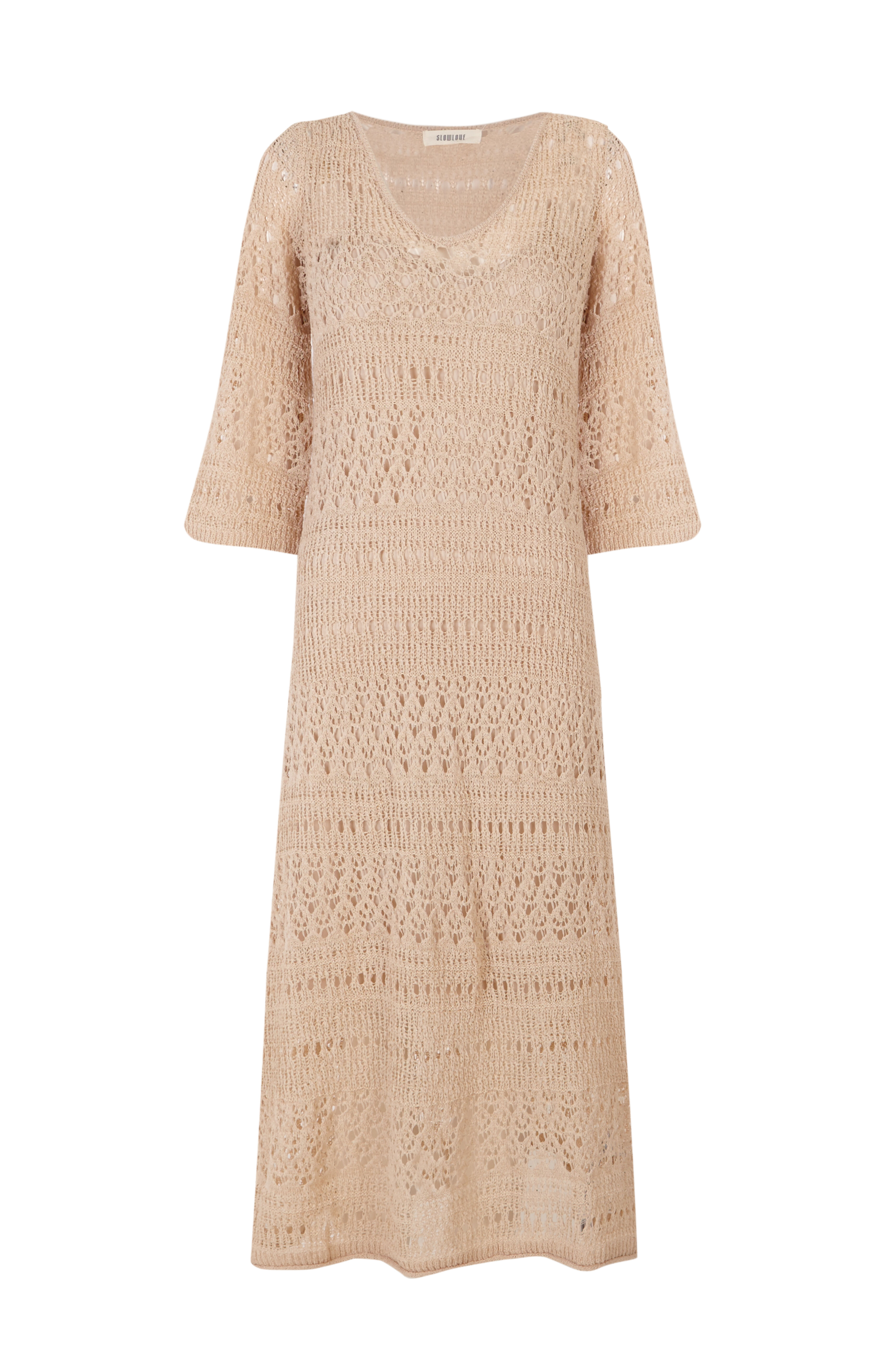 Slowlove Vestido punto calado