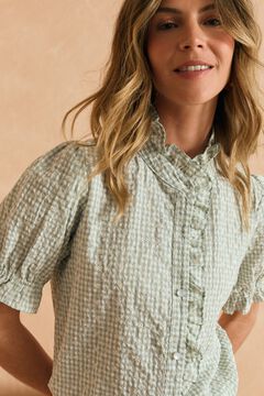 Pol&iacute;n Et Moi Blusa MC volante menta