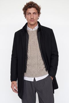 Jack & Jones Abrigo cuello alto con lana