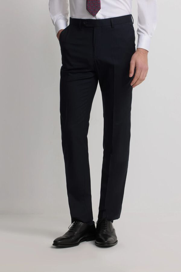 Silbon Pantal&oacute;n traje natural stretch Azul marino
