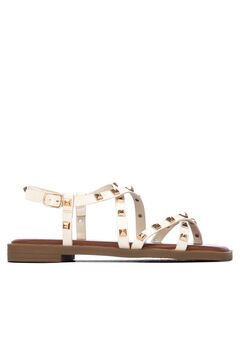 XTI Sandalia estilo romana con tachuelas