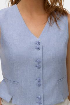 Vero Moda Chaleco con cierre de botones y abertura frontal