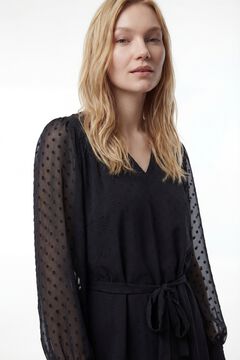 Vila Vestido corto de plumeti