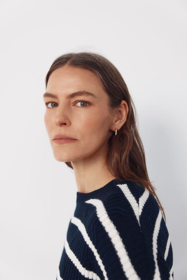 Cortefiel Jersey tacto suave Estampado azul