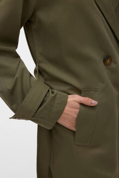 Vero Moda Gabardina midi manga larga