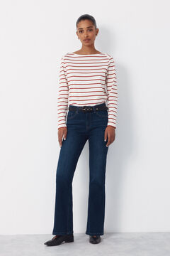 Cortefiel Camiseta cuello barco contraste